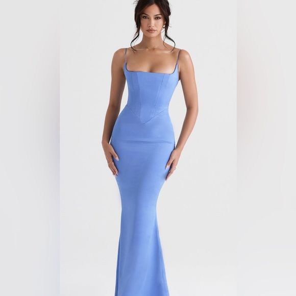 House of CB Dresses Houseof Cb Olivette In Crystal Satin Corset